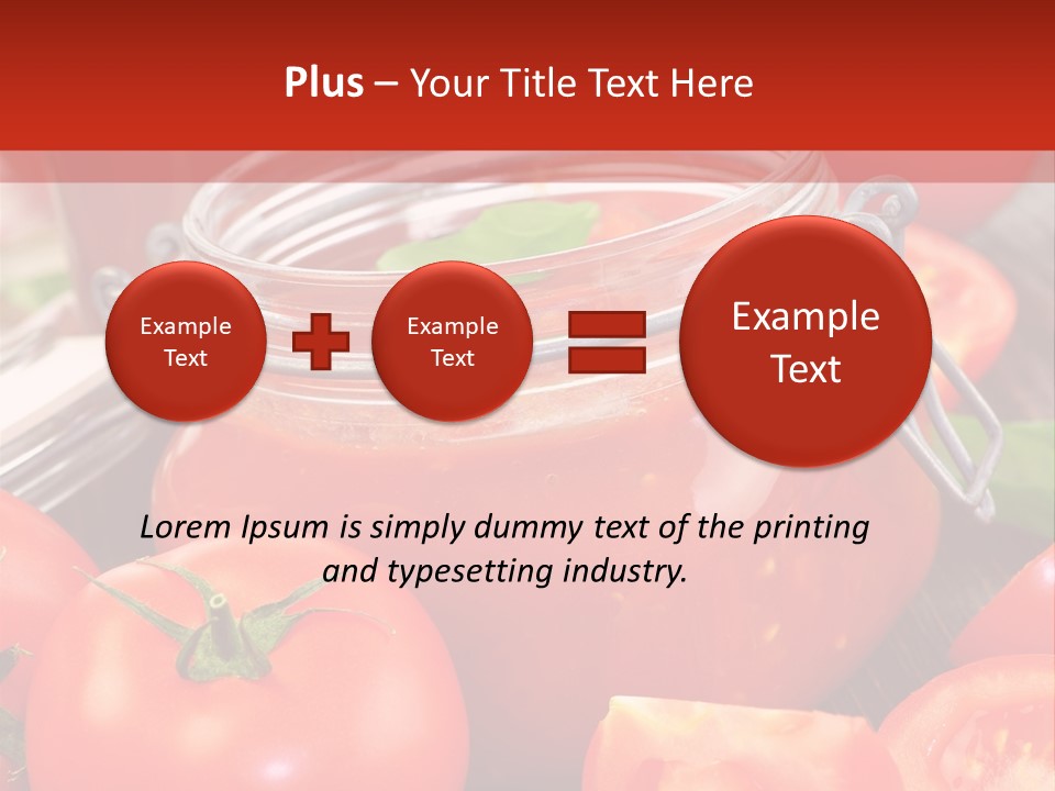 Tomatensuppe Essen Dips PowerPoint Template
