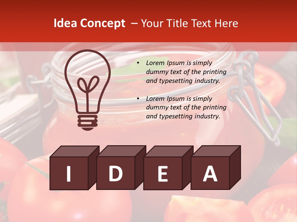 Tomatensuppe Essen Dips PowerPoint Template