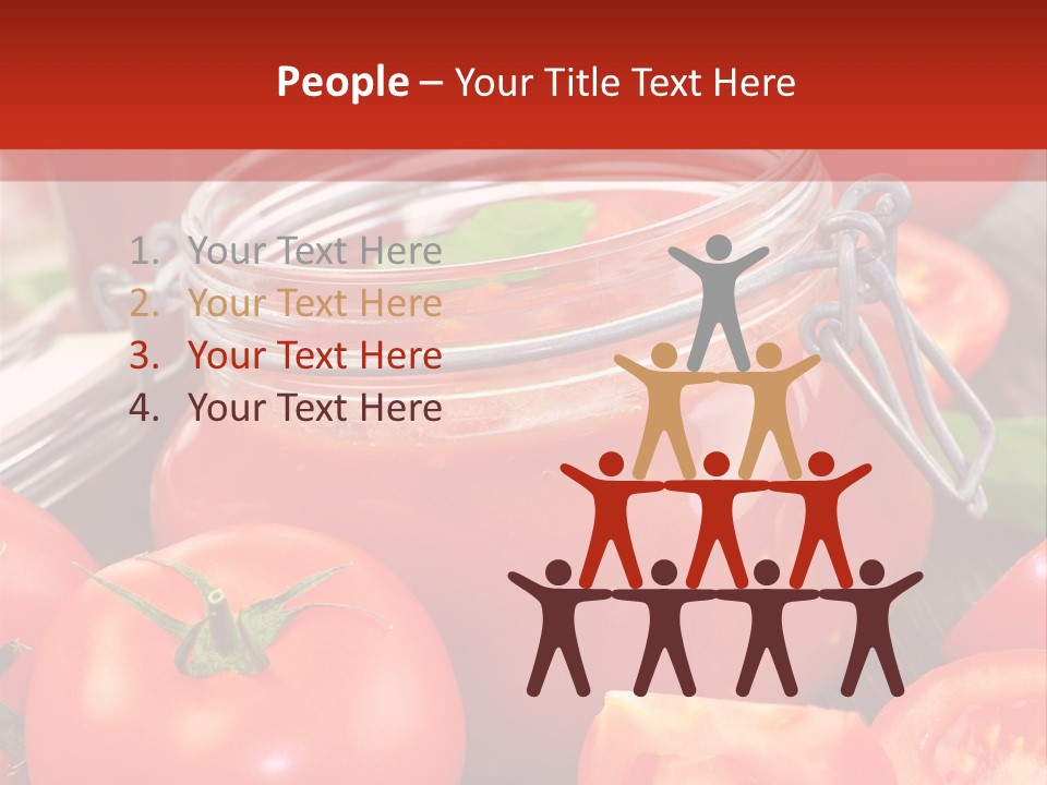 Tomatensuppe Essen Dips PowerPoint Template