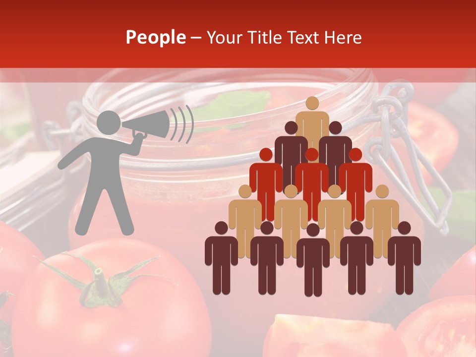 Tomatensuppe Essen Dips PowerPoint Template