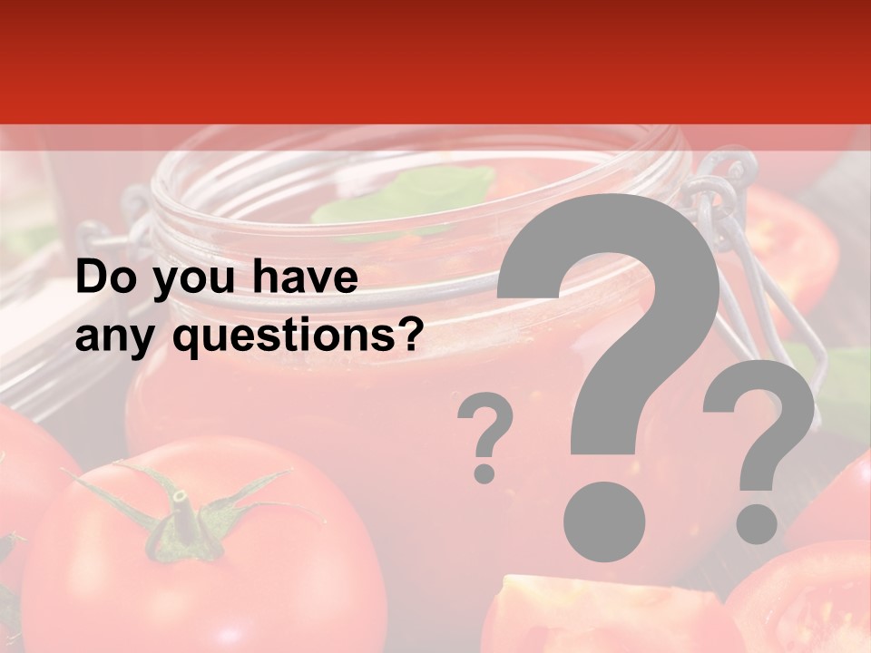 Tomatensuppe Essen Dips PowerPoint Template