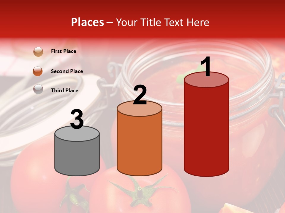 Konzentriert Tomatenketchup Tomatensaft PowerPoint Template