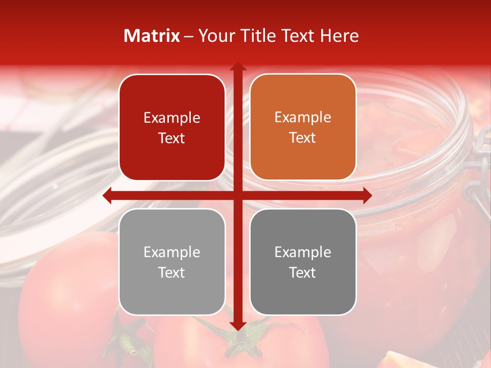 Konzentriert Tomatenketchup Tomatensaft PowerPoint Template