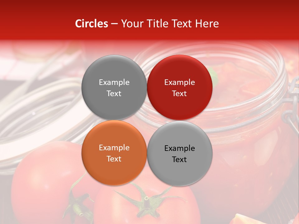 Konzentriert Tomatenketchup Tomatensaft PowerPoint Template