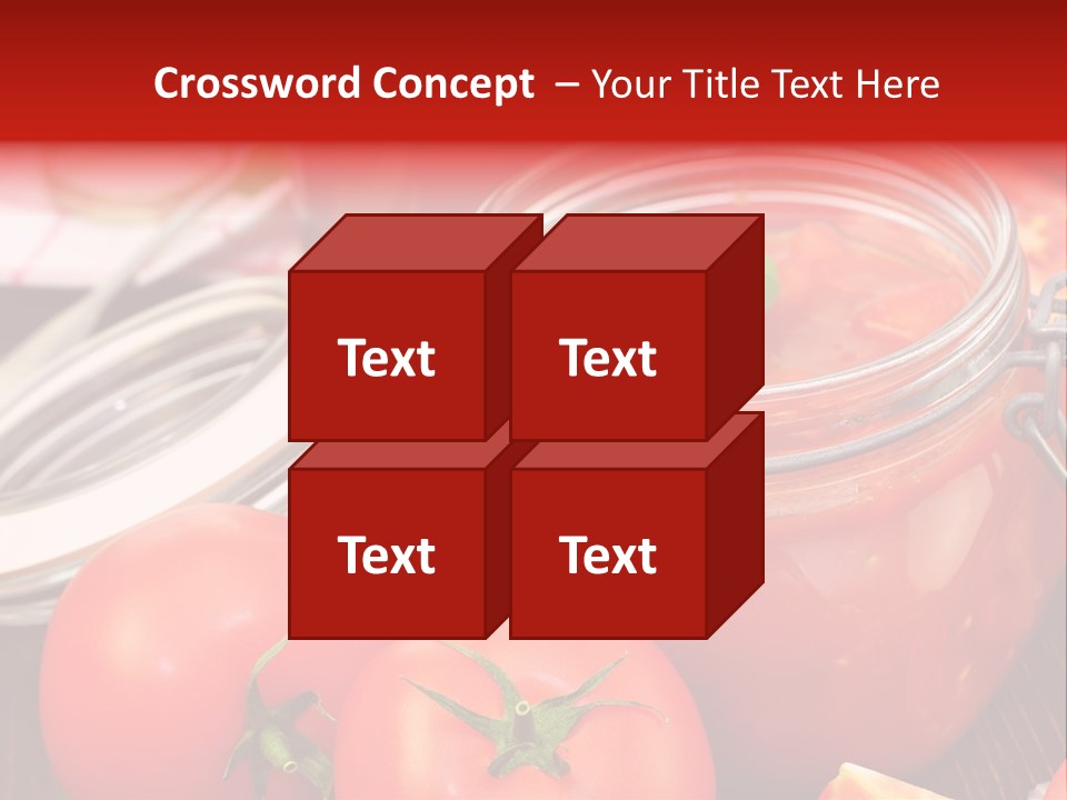 Konzentriert Tomatenketchup Tomatensaft PowerPoint Template