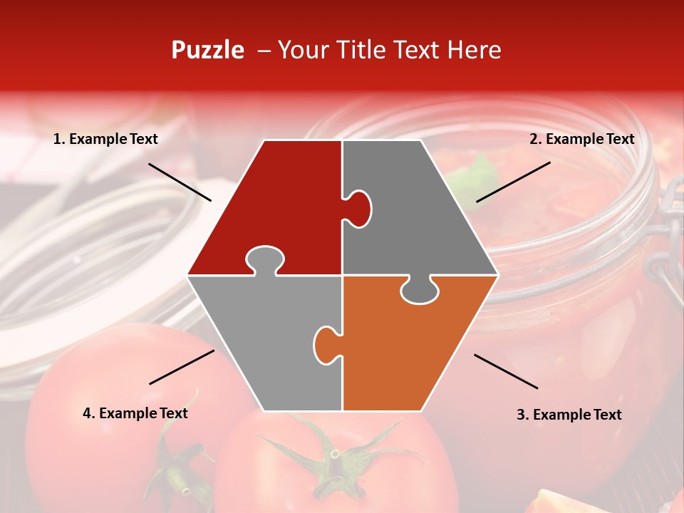 Konzentriert Tomatenketchup Tomatensaft PowerPoint Template