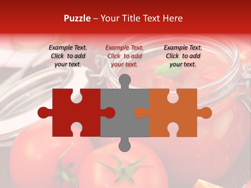 Konzentriert Tomatenketchup Tomatensaft PowerPoint Template