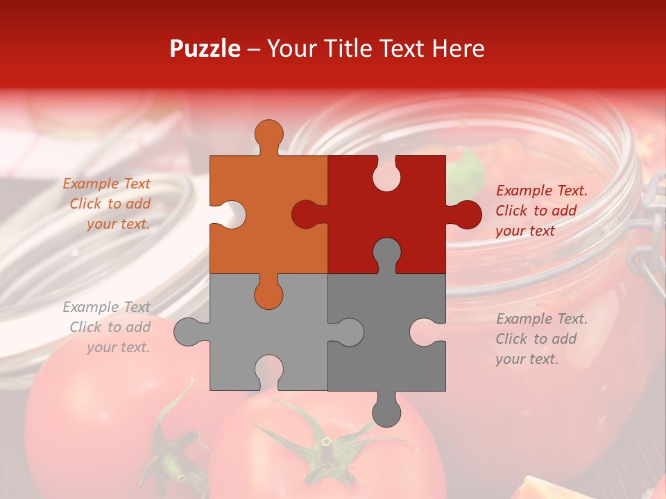 Konzentriert Tomatenketchup Tomatensaft PowerPoint Template