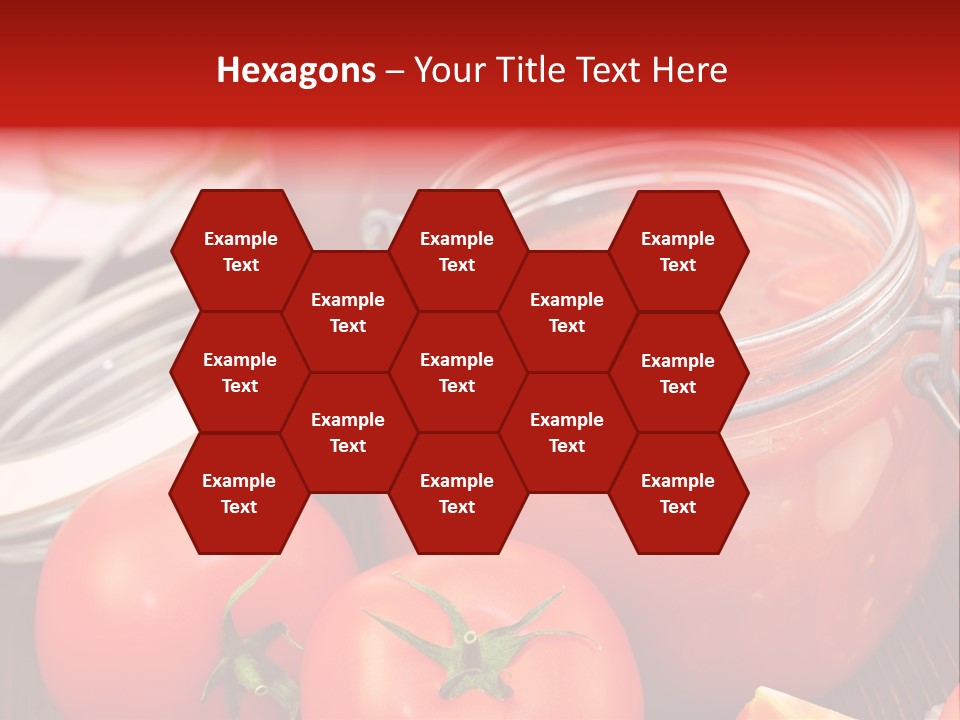 Konzentriert Tomatenketchup Tomatensaft PowerPoint Template