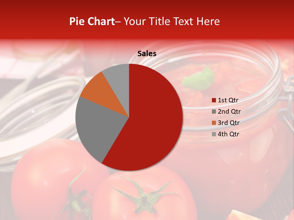 Konzentriert Tomatenketchup Tomatensaft PowerPoint Template