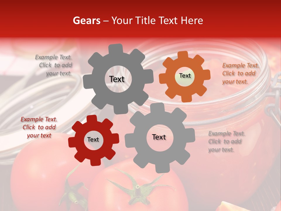 Konzentriert Tomatenketchup Tomatensaft PowerPoint Template