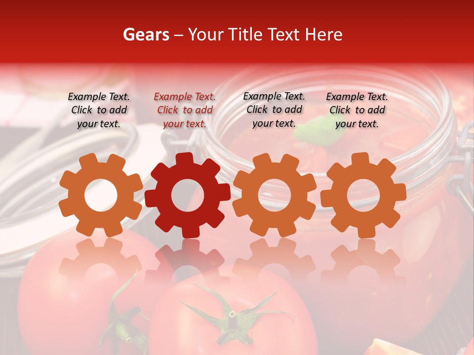 Konzentriert Tomatenketchup Tomatensaft PowerPoint Template