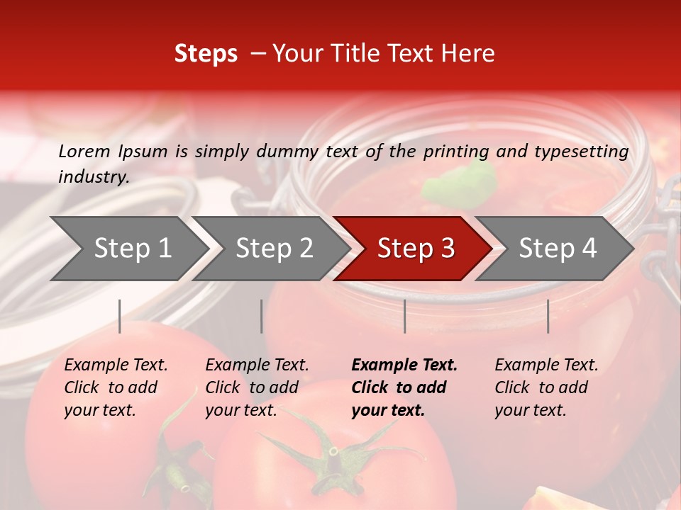 Konzentriert Tomatenketchup Tomatensaft PowerPoint Template