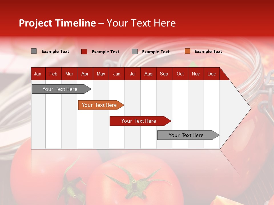Konzentriert Tomatenketchup Tomatensaft PowerPoint Template