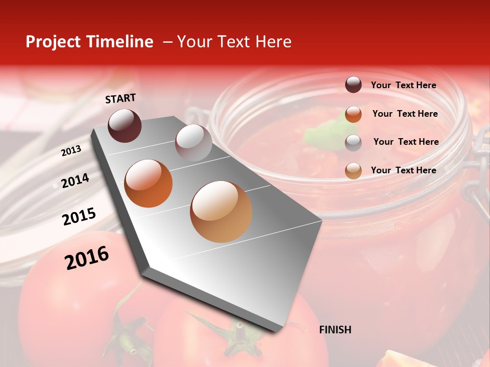Konzentriert Tomatenketchup Tomatensaft PowerPoint Template
