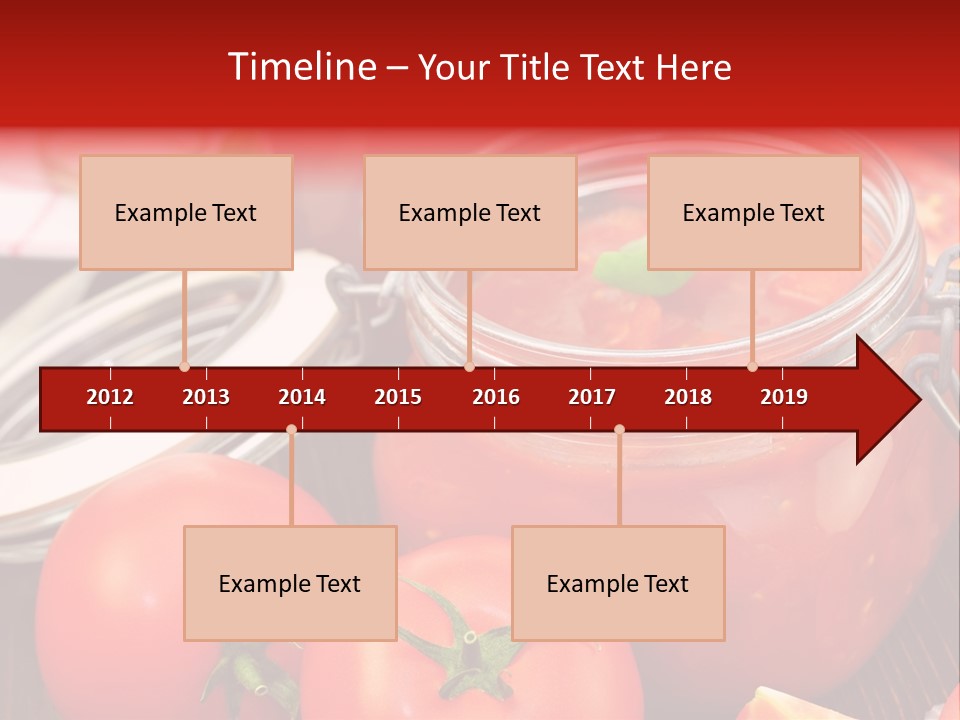 Konzentriert Tomatenketchup Tomatensaft PowerPoint Template