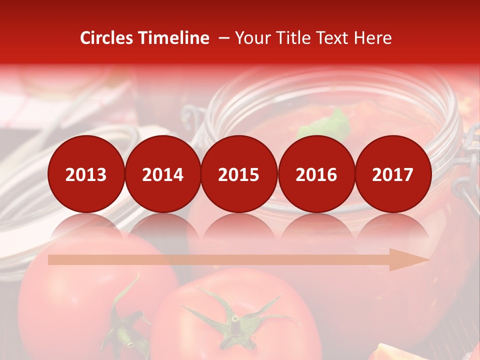 Konzentriert Tomatenketchup Tomatensaft PowerPoint Template
