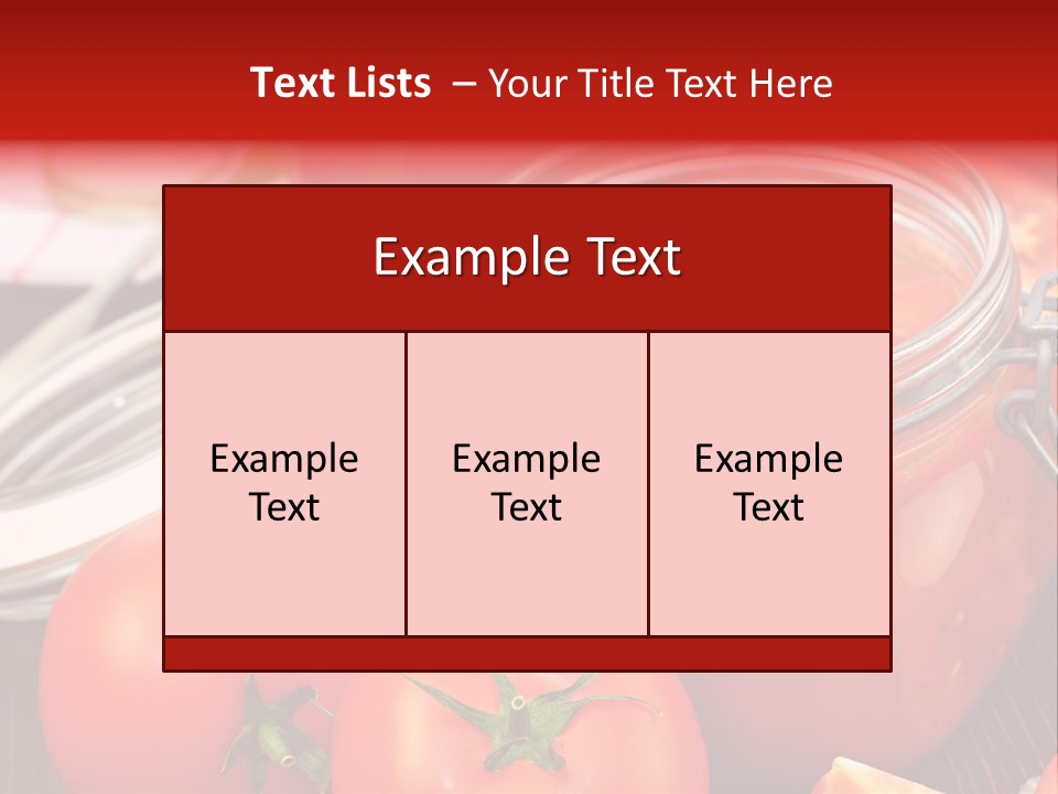 Konzentriert Tomatenketchup Tomatensaft PowerPoint Template