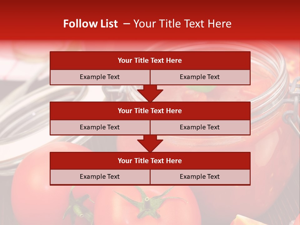 Konzentriert Tomatenketchup Tomatensaft PowerPoint Template