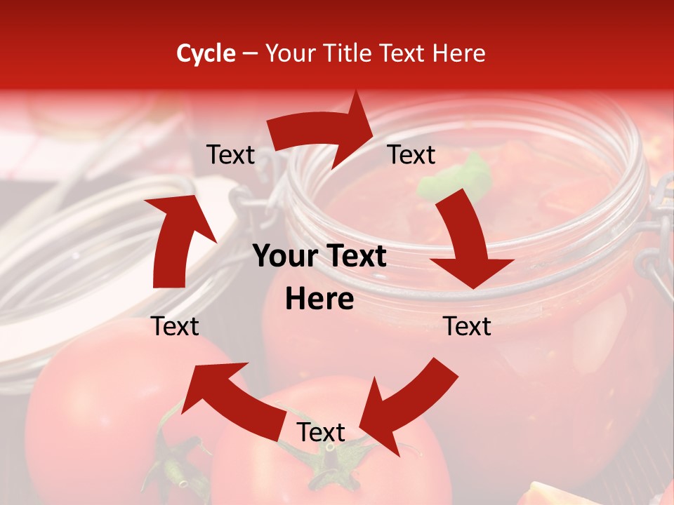 Konzentriert Tomatenketchup Tomatensaft PowerPoint Template