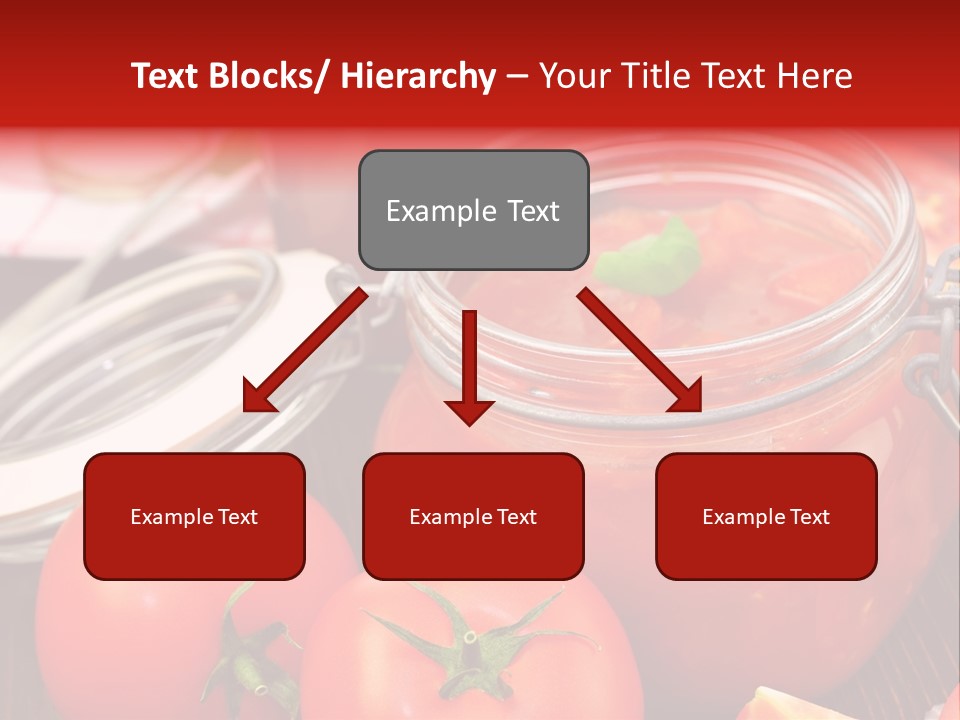 Konzentriert Tomatenketchup Tomatensaft PowerPoint Template