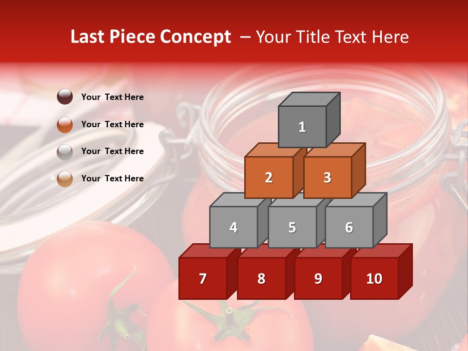 Konzentriert Tomatenketchup Tomatensaft PowerPoint Template