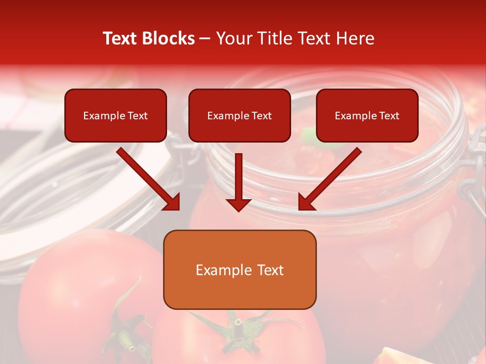 Konzentriert Tomatenketchup Tomatensaft PowerPoint Template