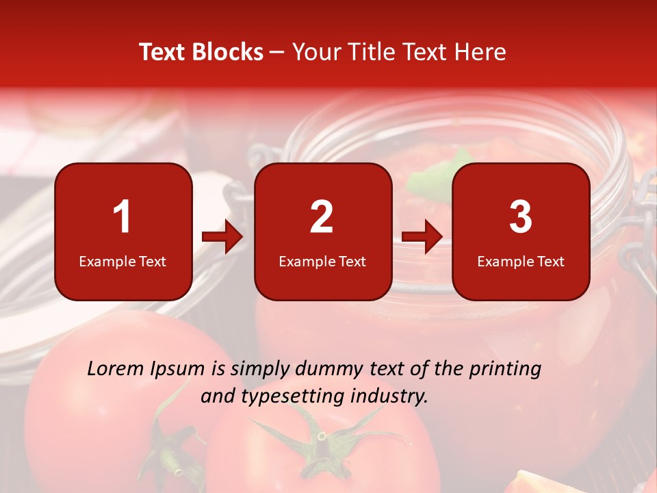 Konzentriert Tomatenketchup Tomatensaft PowerPoint Template