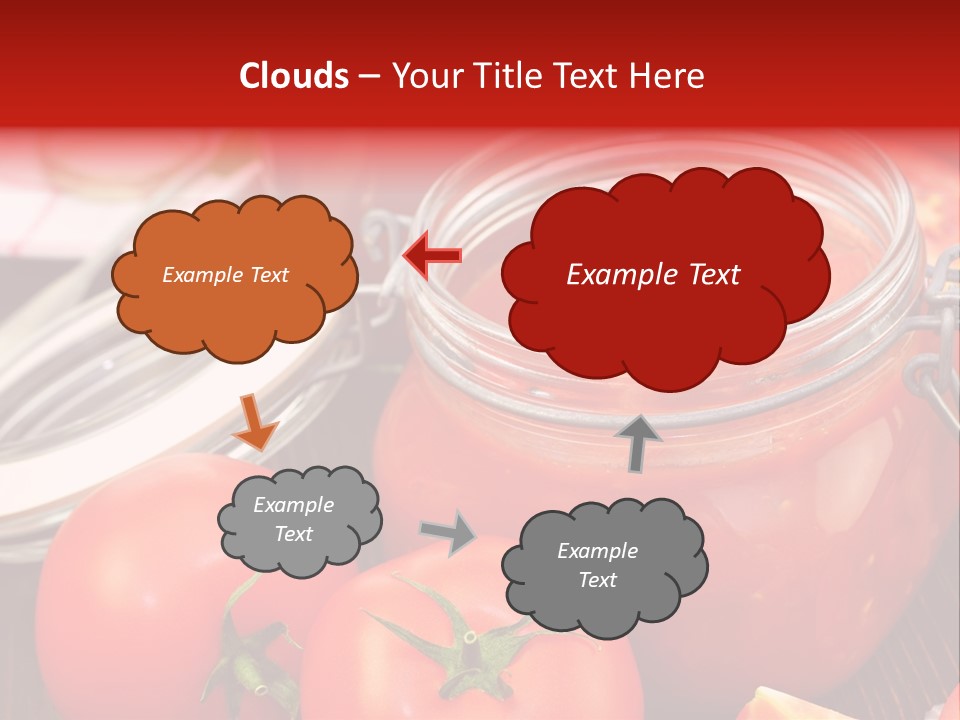 Konzentriert Tomatenketchup Tomatensaft PowerPoint Template