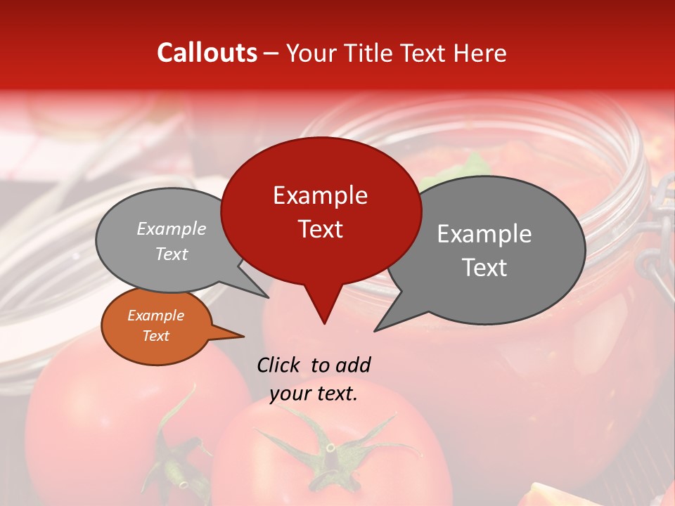 Konzentriert Tomatenketchup Tomatensaft PowerPoint Template