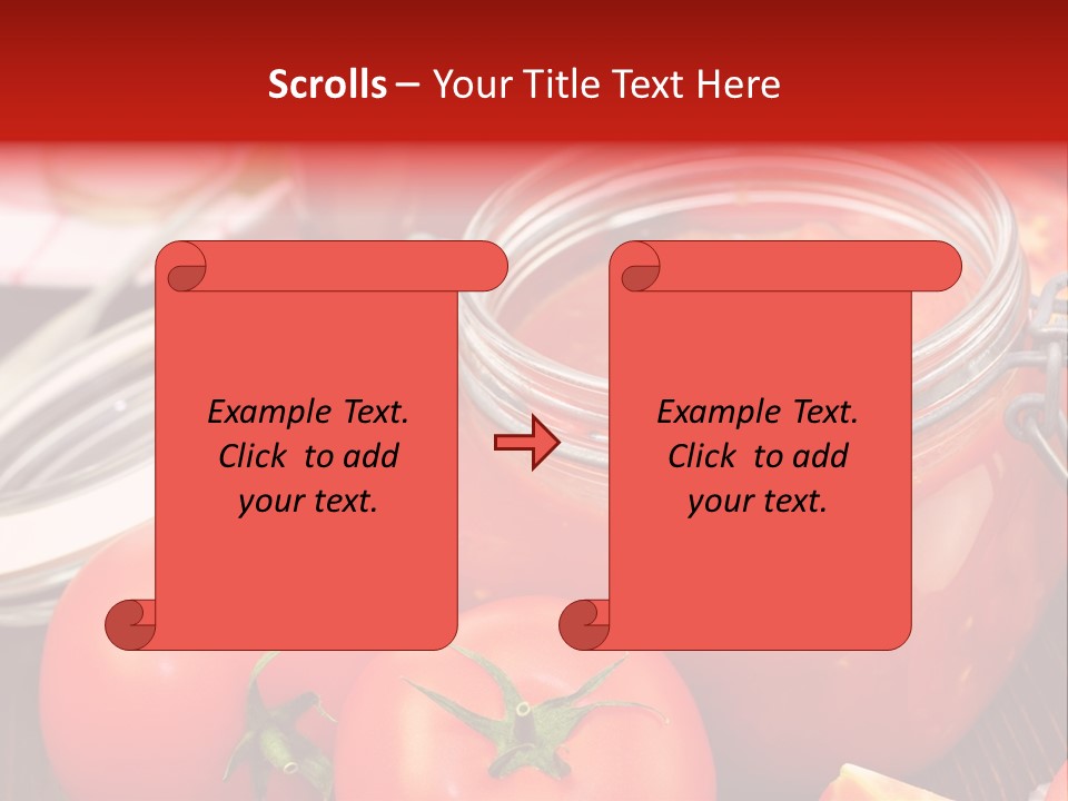 Konzentriert Tomatenketchup Tomatensaft PowerPoint Template