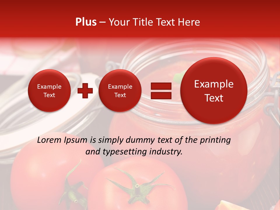 Konzentriert Tomatenketchup Tomatensaft PowerPoint Template