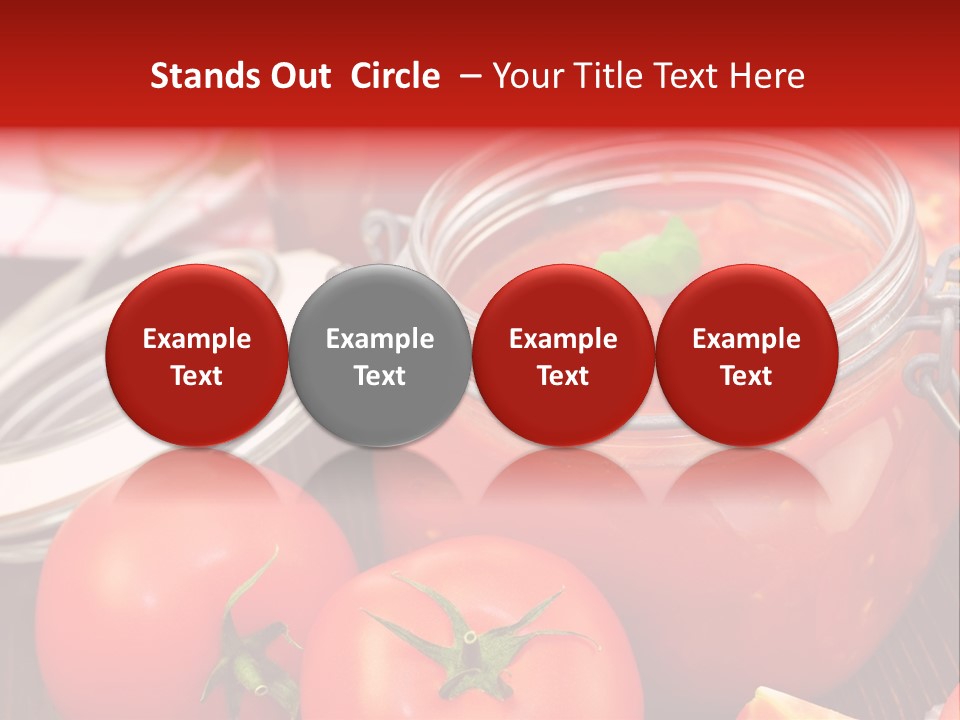 Konzentriert Tomatenketchup Tomatensaft PowerPoint Template