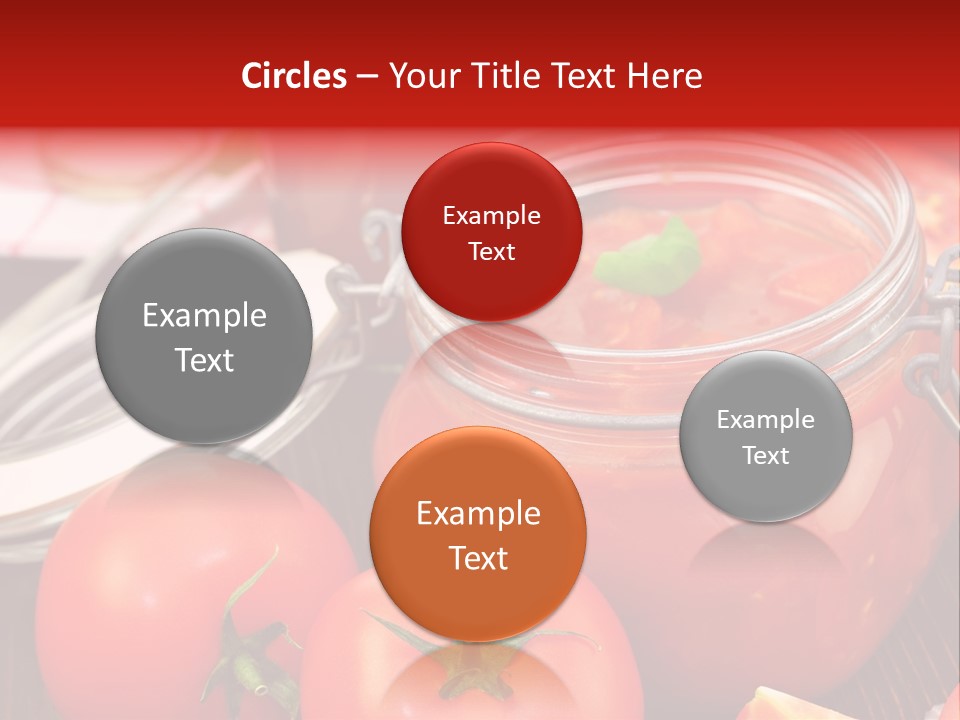 Konzentriert Tomatenketchup Tomatensaft PowerPoint Template