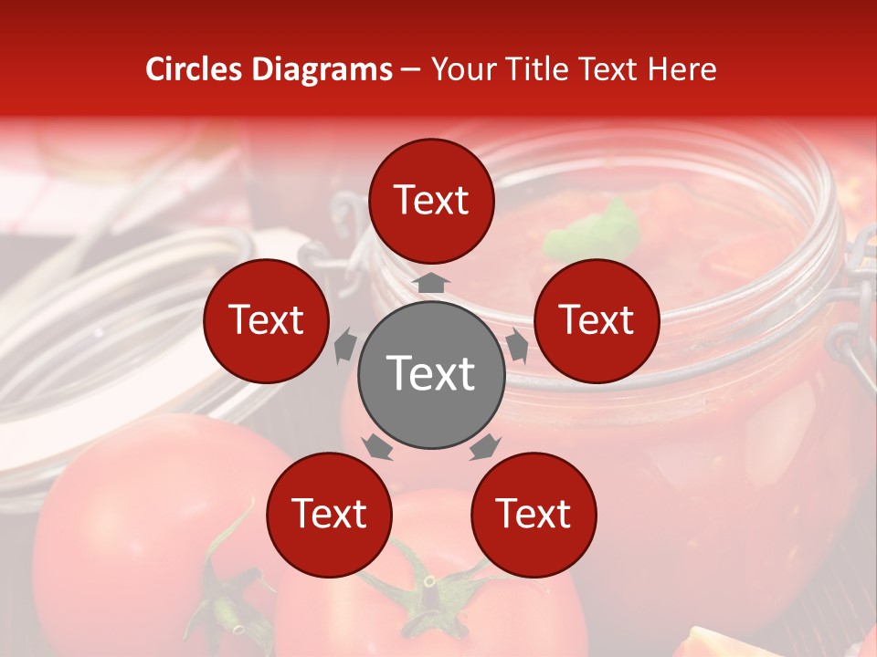 Konzentriert Tomatenketchup Tomatensaft PowerPoint Template