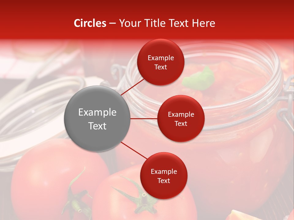 Konzentriert Tomatenketchup Tomatensaft PowerPoint Template