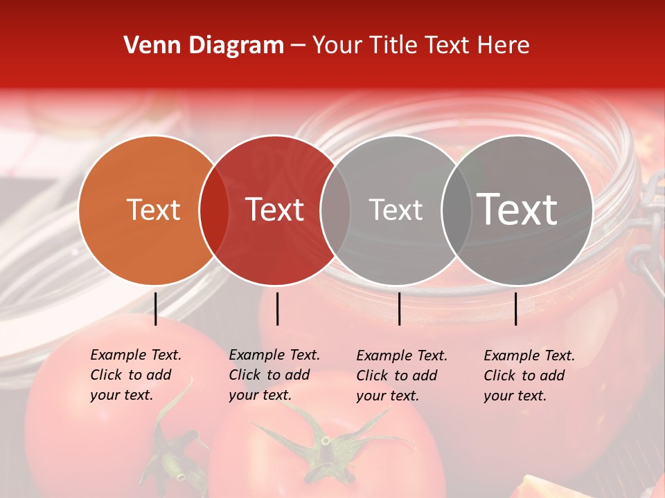 Konzentriert Tomatenketchup Tomatensaft PowerPoint Template