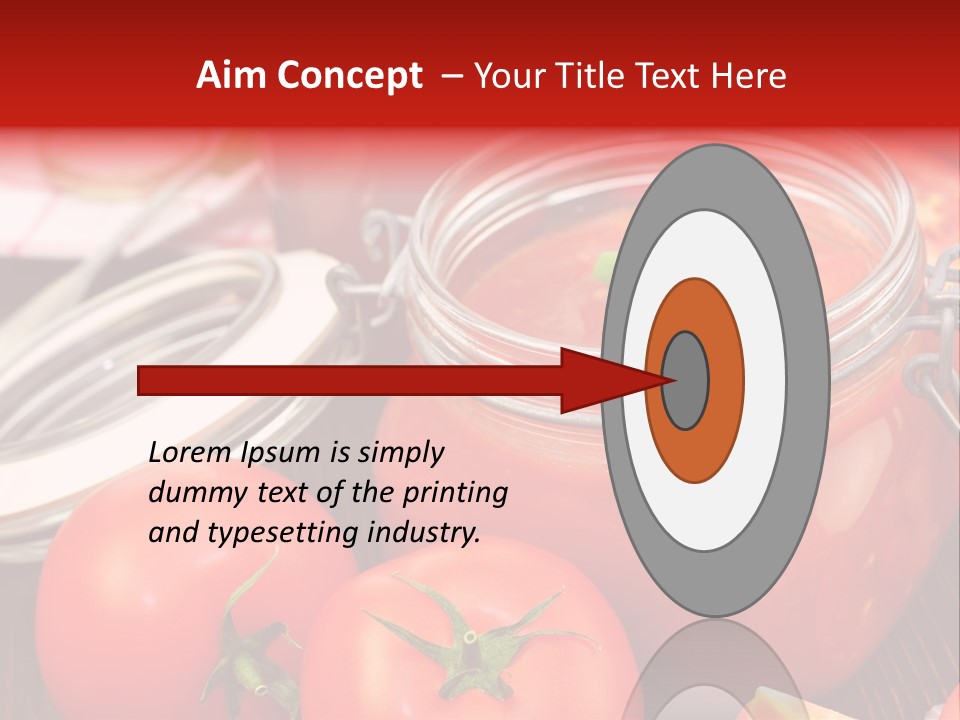 Konzentriert Tomatenketchup Tomatensaft PowerPoint Template