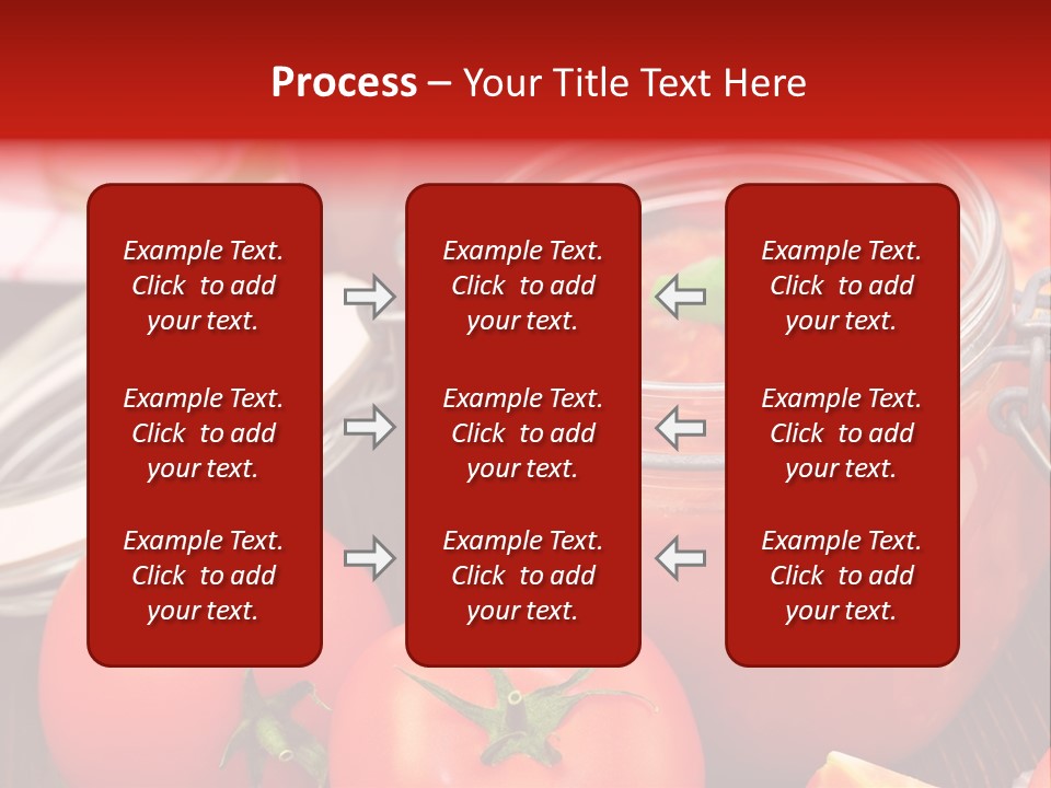 Konzentriert Tomatenketchup Tomatensaft PowerPoint Template