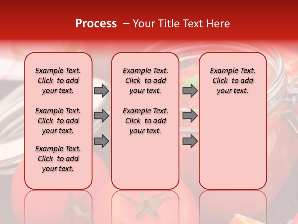Konzentriert Tomatenketchup Tomatensaft PowerPoint Template