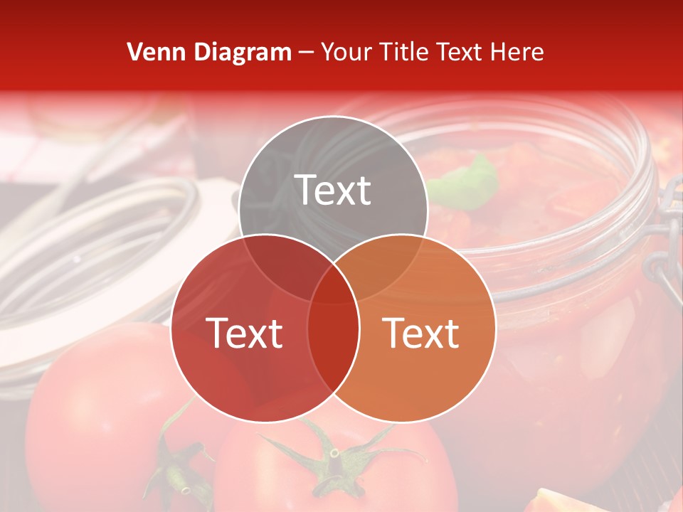 Konzentriert Tomatenketchup Tomatensaft PowerPoint Template
