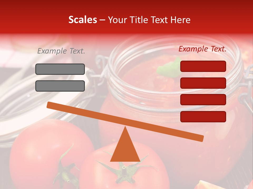 Konzentriert Tomatenketchup Tomatensaft PowerPoint Template