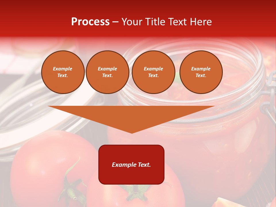 Konzentriert Tomatenketchup Tomatensaft PowerPoint Template