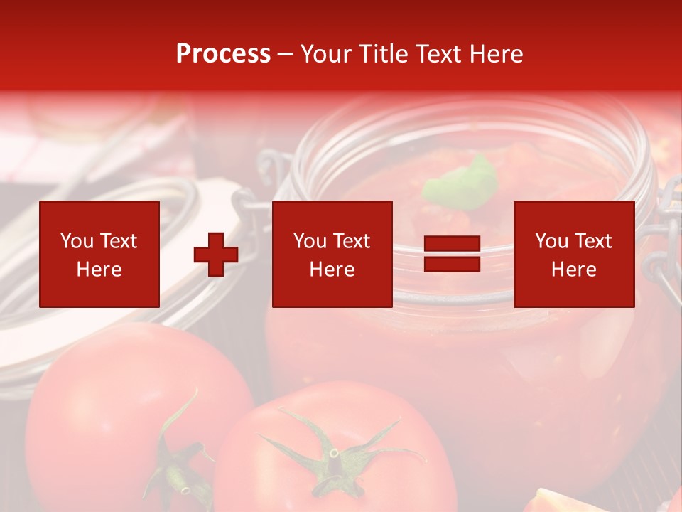 Konzentriert Tomatenketchup Tomatensaft PowerPoint Template