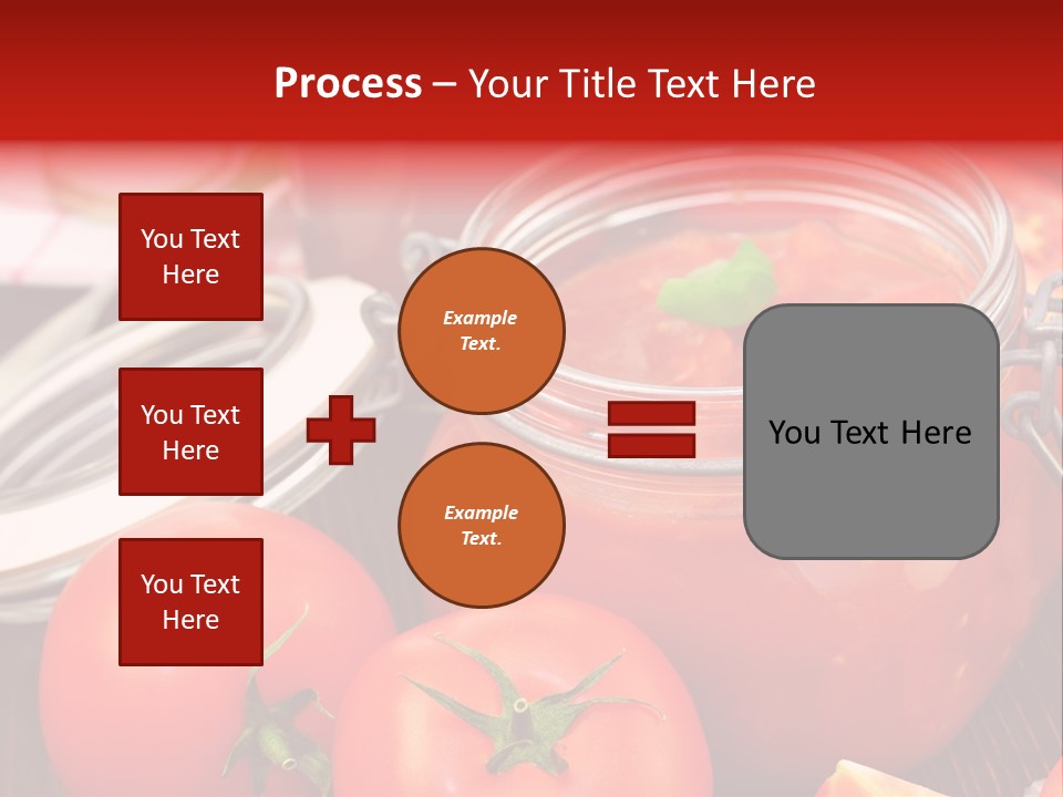 Konzentriert Tomatenketchup Tomatensaft PowerPoint Template