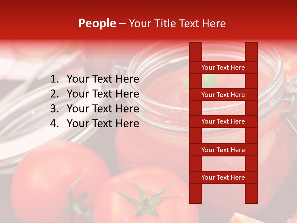 Konzentriert Tomatenketchup Tomatensaft PowerPoint Template