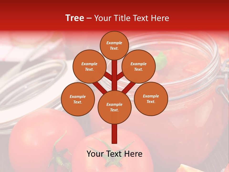 Konzentriert Tomatenketchup Tomatensaft PowerPoint Template