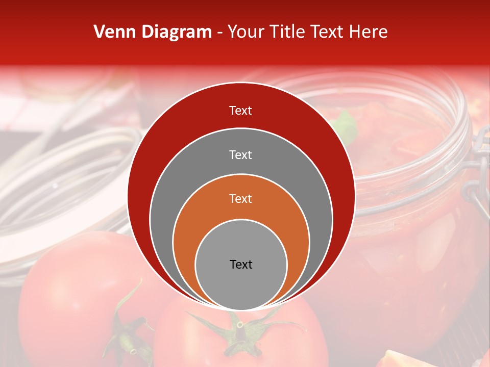 Konzentriert Tomatenketchup Tomatensaft PowerPoint Template