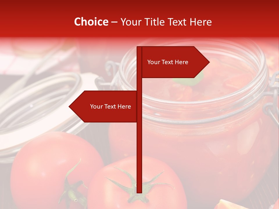Konzentriert Tomatenketchup Tomatensaft PowerPoint Template