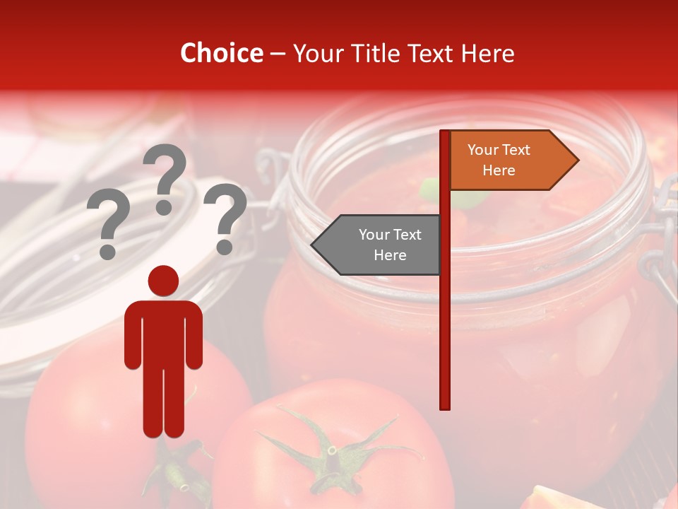 Konzentriert Tomatenketchup Tomatensaft PowerPoint Template